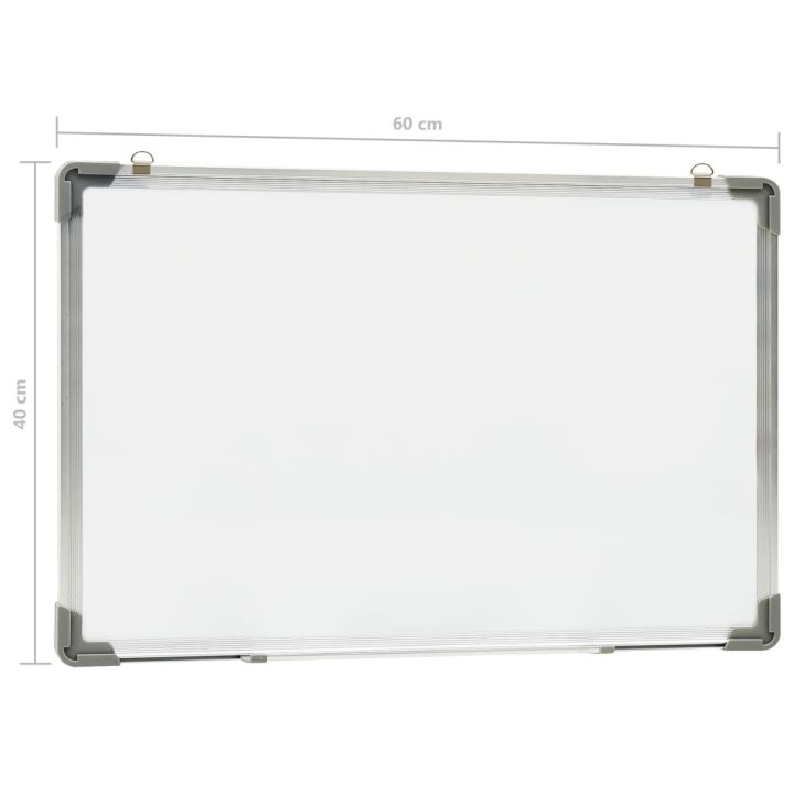 Quadro de escrita magnético 60x40 cm aço branco | Briva Home
