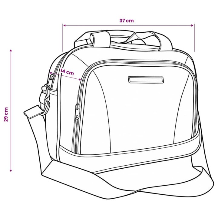 Juego de maletas de viaje 5 piezas negro | Briva Home