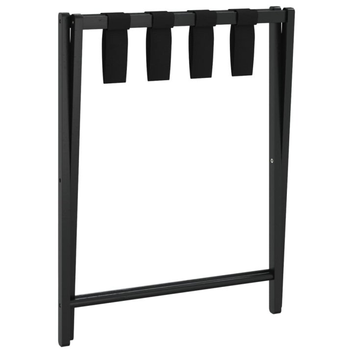 Soporte para maletas bambú negro 68,5x38x58 cm | Briva Home