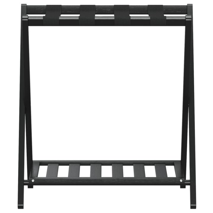 Soporte para maletas bambú negro 68x38x58 cm | Briva Home