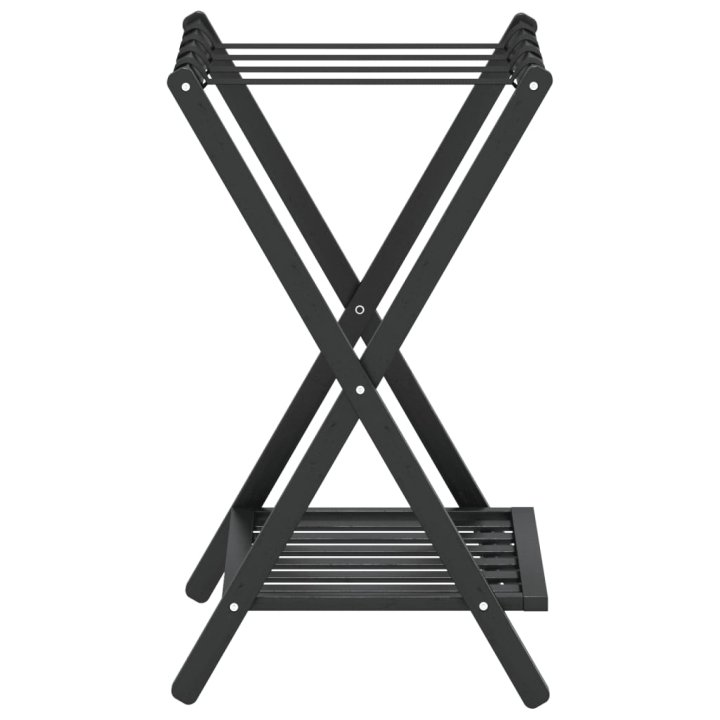 Soporte para maletas bambú negro 68x38x58 cm | Briva Home