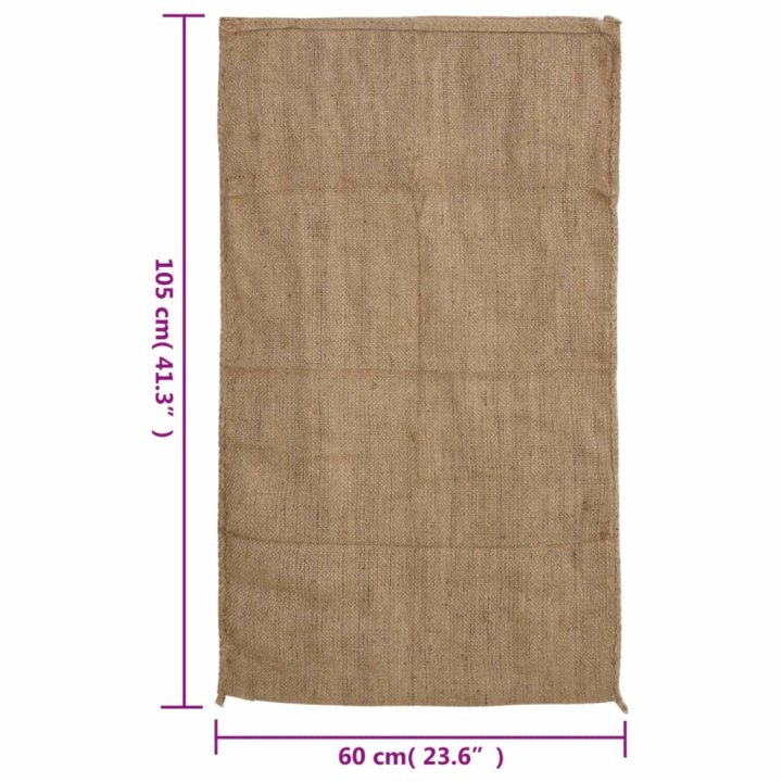 Sacos de yute 10 unidades 60x105 cm 100% yute | Briva Home