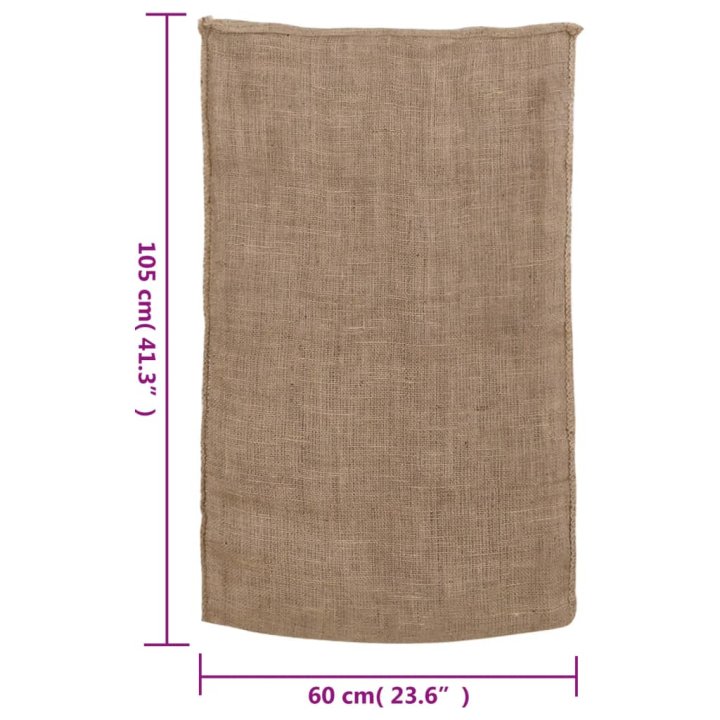 Sacos de yute 10 unidades 60x105 cm 100% yute | Briva Home