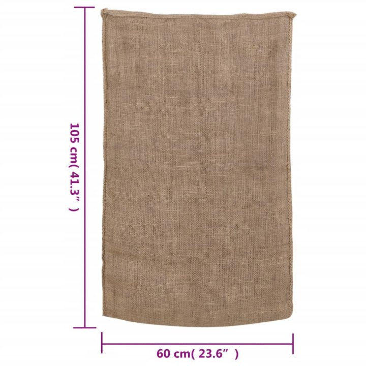 Sacos de yute 5 uds 60x105 cm 100% yute 220 | Briva Home