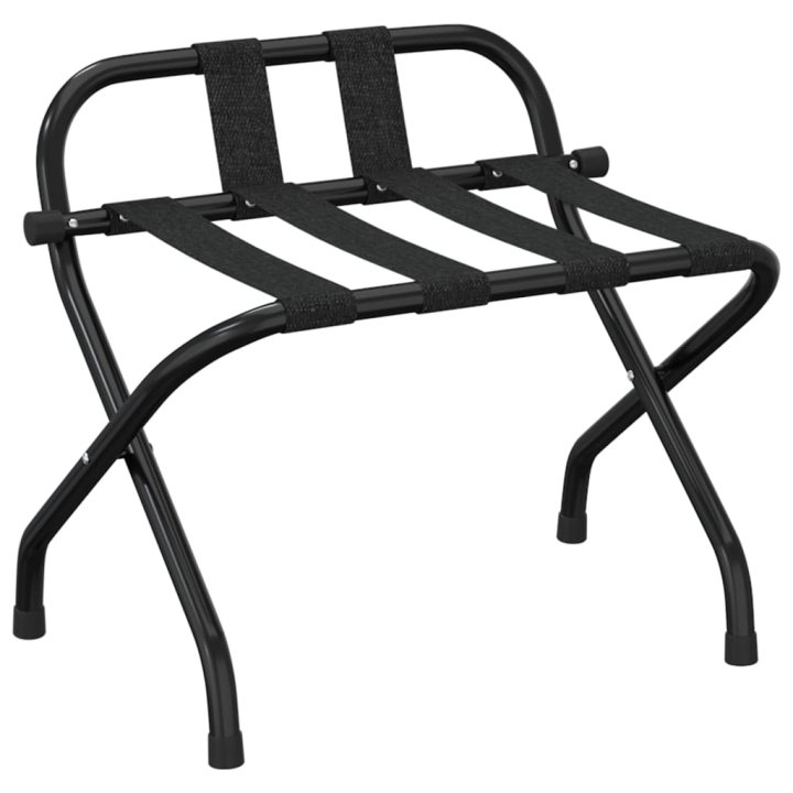 Soporte para maletas con respaldo negro | Briva Home