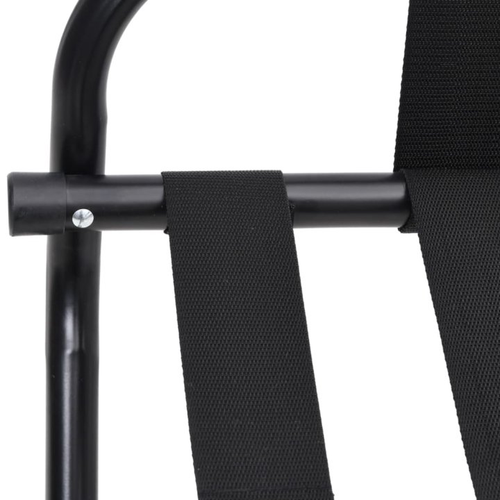 Soporte para maletas con respaldo negro | Briva Home