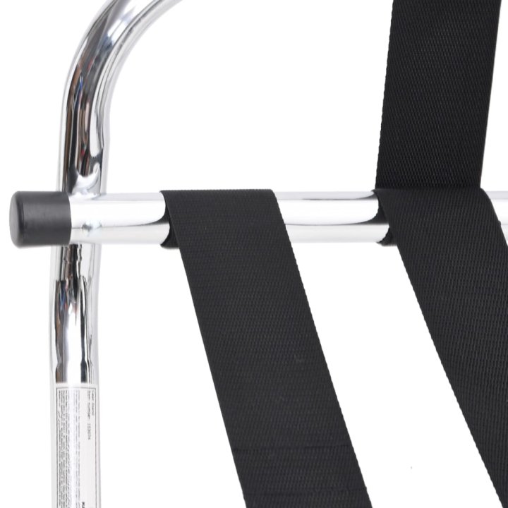 Portaequipajes con respaldo plateado 56x39x52 | Briva Home