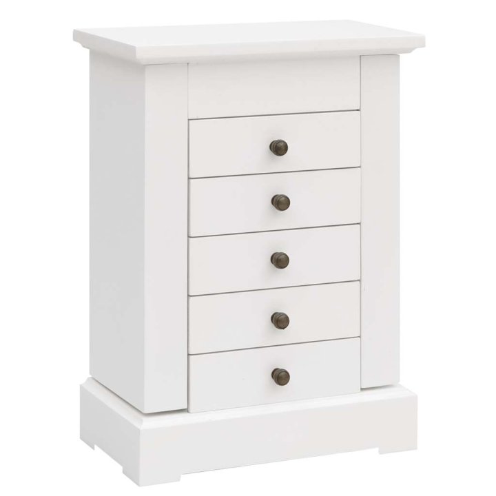 Joyero con espejo de MDF 25x13,5x34 cm | Briva Home