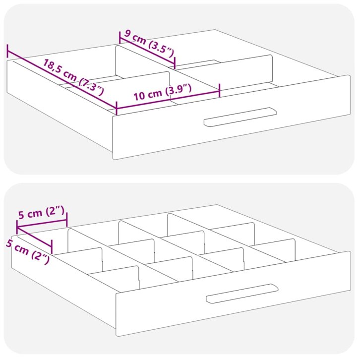 Caja para joyas de 3 niveles blanca 23x20,5x14 | Briva Home