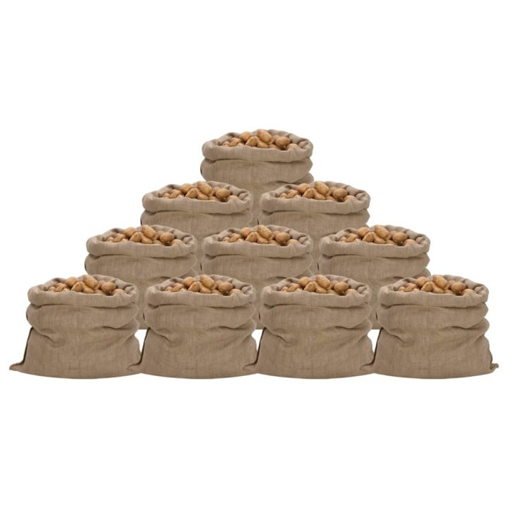 Sacos de juta 10 unidades 100x110 cm 100% juta | Briva Home