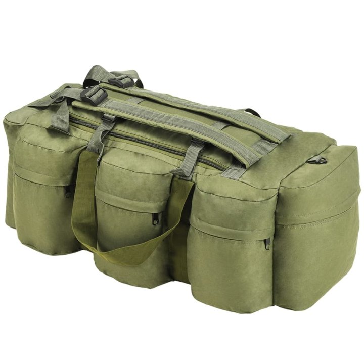 Bolso de lona estilo militar 3-en-1 45 L verde | Briva Home