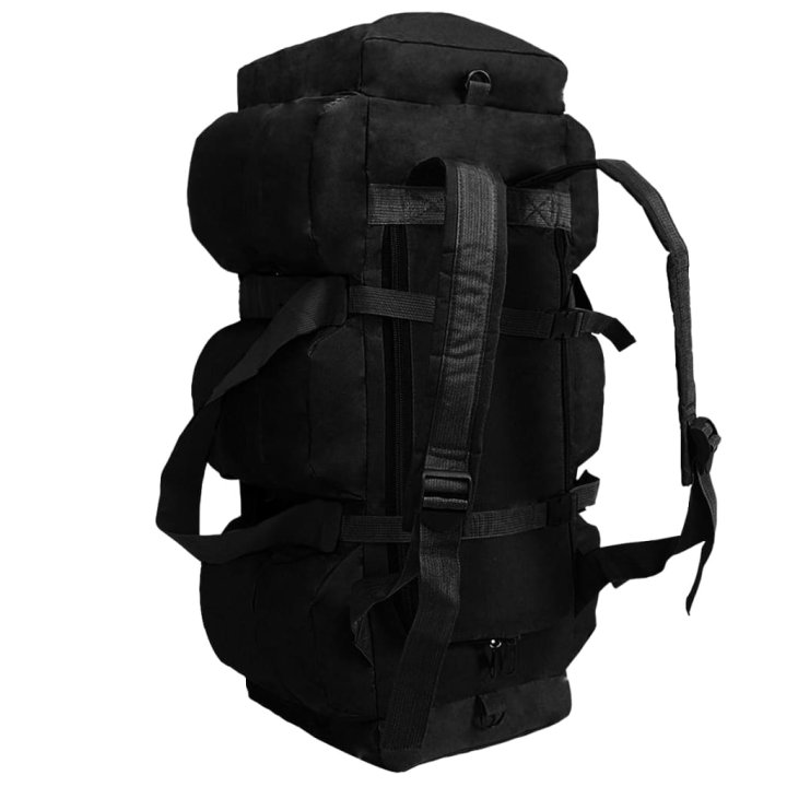 Bolso de lona estilo militar 3-en-1 45 L negro | Briva Home