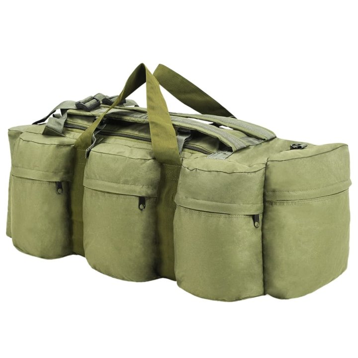 Bolso de lona estilo militar 3-en-1 45 L verde | Briva Home