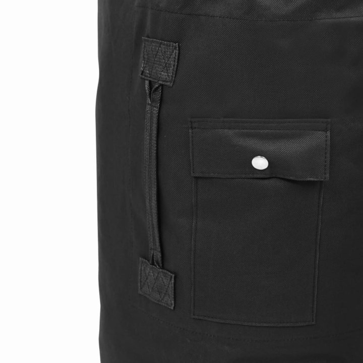 Bolso de lona estilo militar 85 L negro | Briva Home