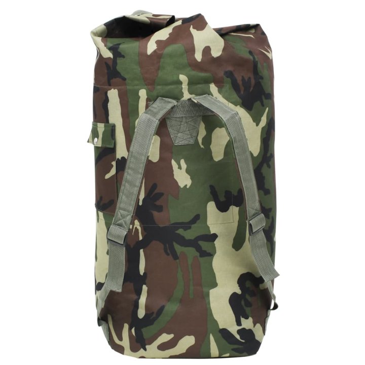 Bolso de lona estilo militar 85 L camuflaje | Briva Home