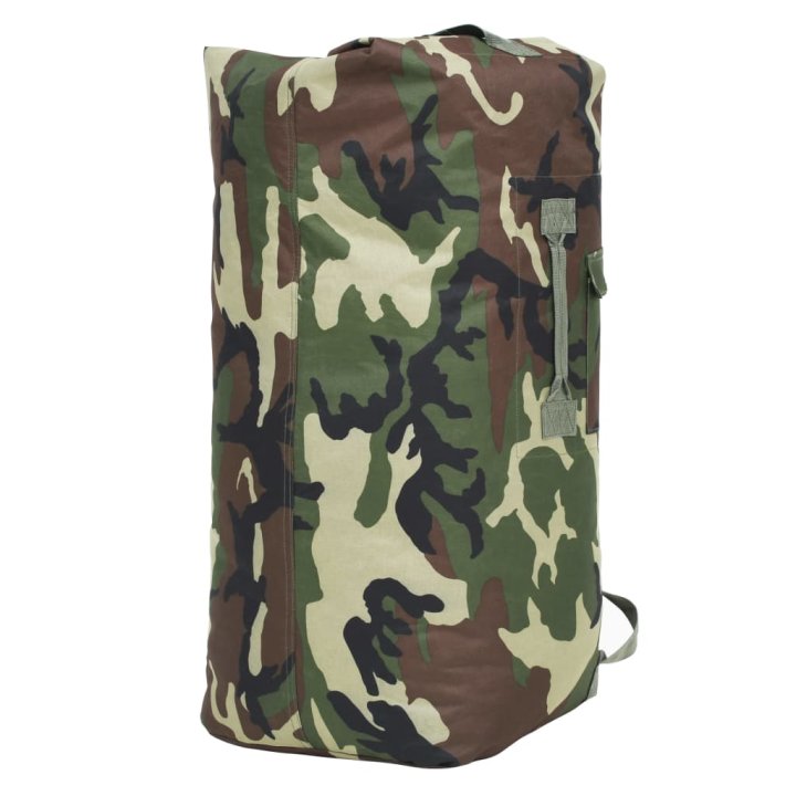Bolso de lona estilo militar 85 L camuflaje | Briva Home