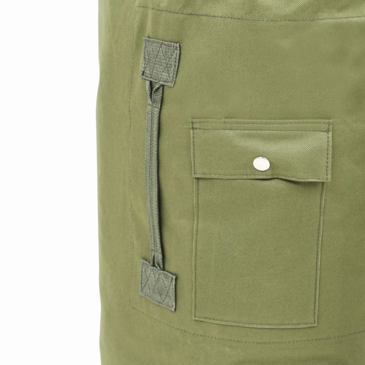 Bolso de lona estilo militar 85 L verde oliva | Briva Home