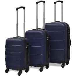 Set Trolley Maleta Rígida Tres Uds. Azul | Briva Home