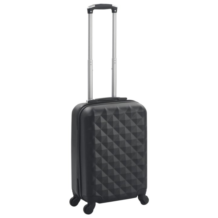 Maleta con ruedas trolley rígida negra ABS | Briva Home