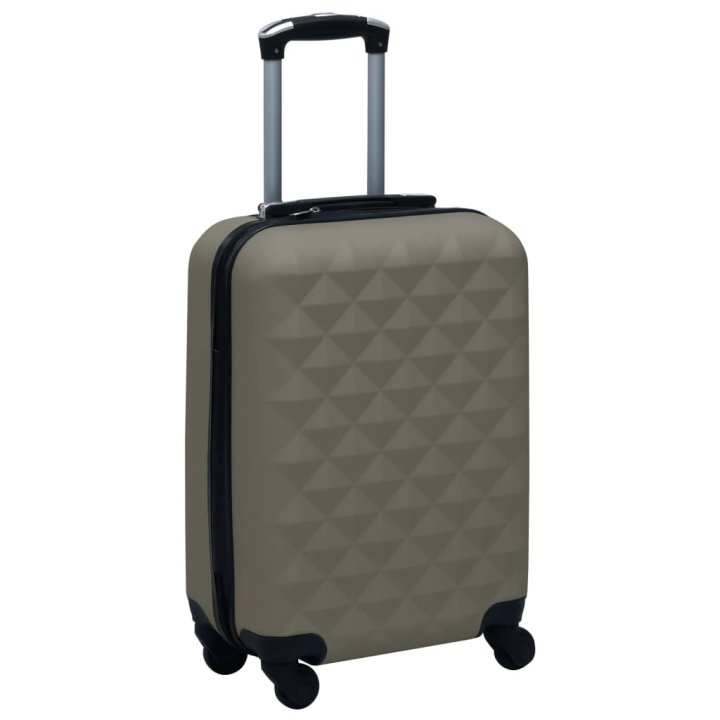 Maleta trolley con ruedas rígida ABS gris | Briva Home