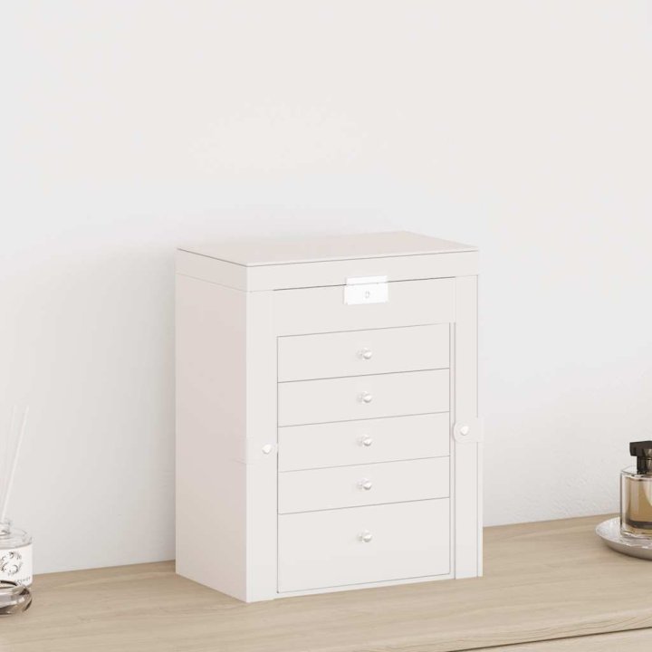 Joyero de 6 niveles con espejo y cerradura | Briva Home