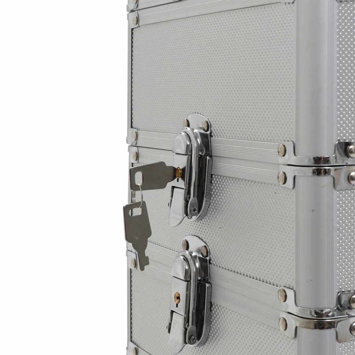 Maletín trolley de maquillaje de aluminio | Briva Home