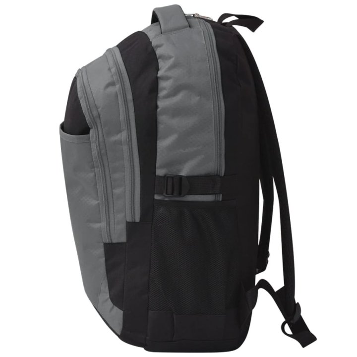 Mochila de colegio 40 L negra y gris | Briva Home