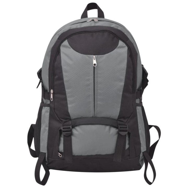 Mochila de senderismo XXL negro y gris 40 l | Briva Home
