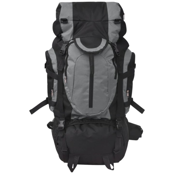 Mochila de senderismo XXL negro y gris 75 l | Briva Home