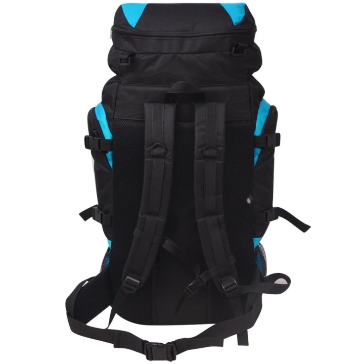 Mochila de senderismo XXL negro y azul 75 l | Briva Home
