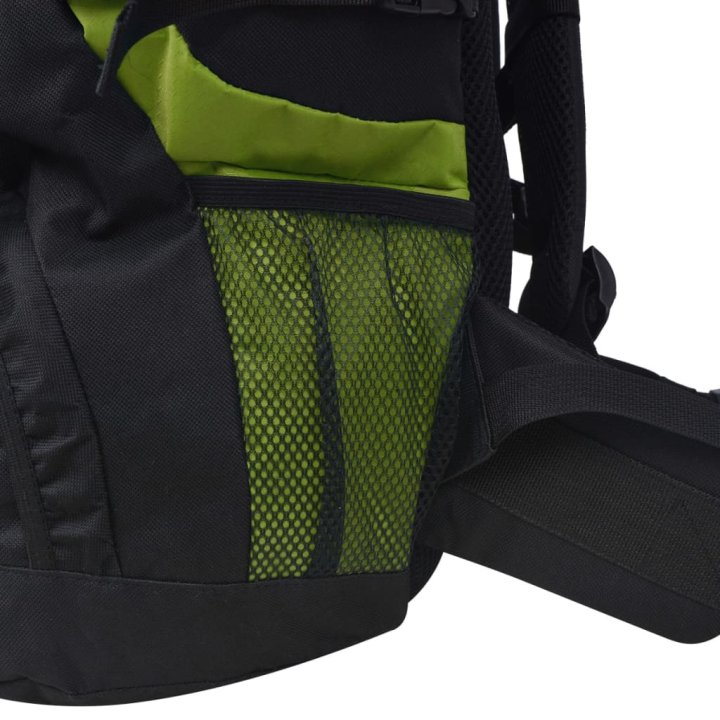 Mochila de senderismo XXL negro y verde 75 l | Briva Home