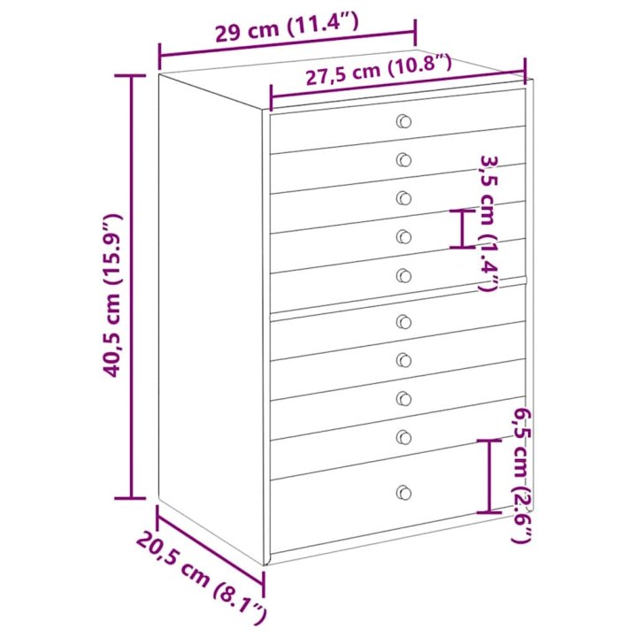 Joyero de 10 niveles con compartimentos para | Briva Home