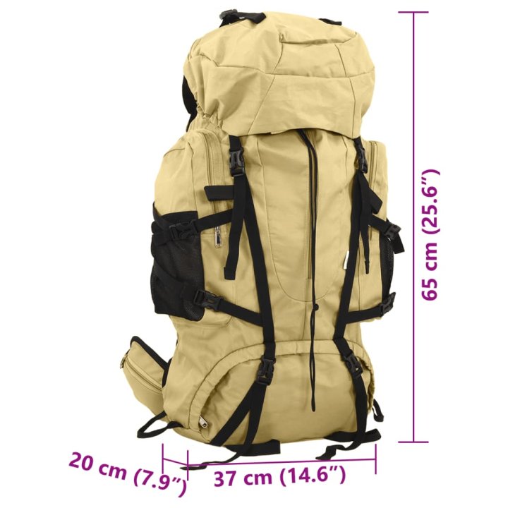 Mochila de senderismo tela oxford caqui 60 l | Briva Home