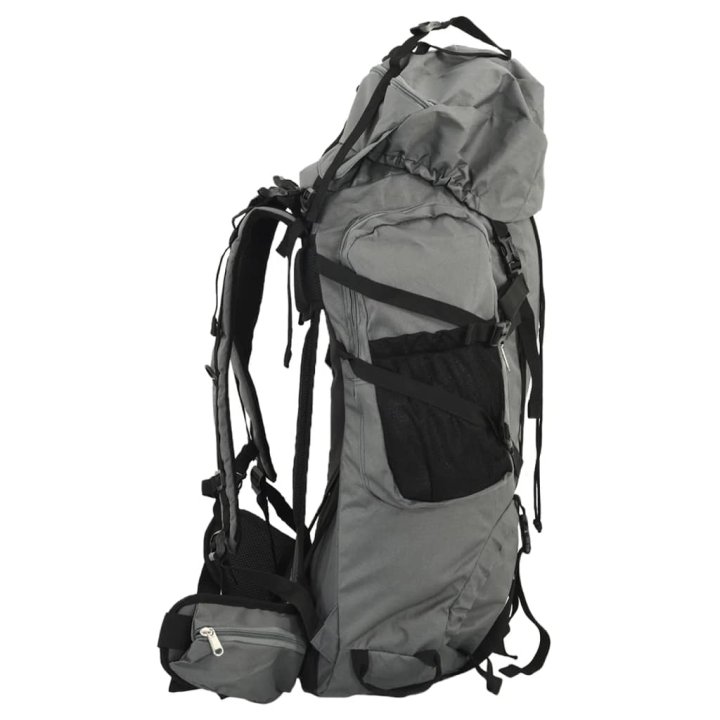 Mochila de senderismo tela oxford gris 60 l | Briva Home