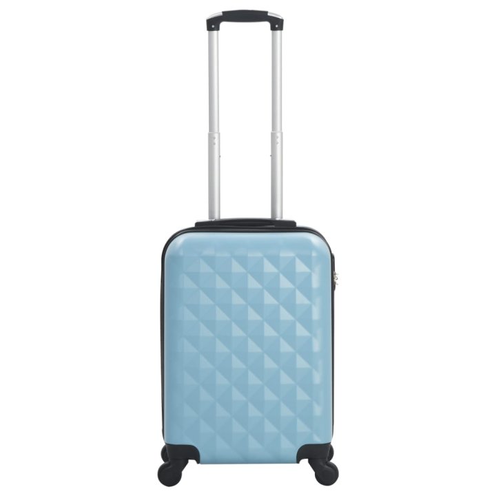 Maleta con ruedas trolley rígida azul ABS | Briva Home