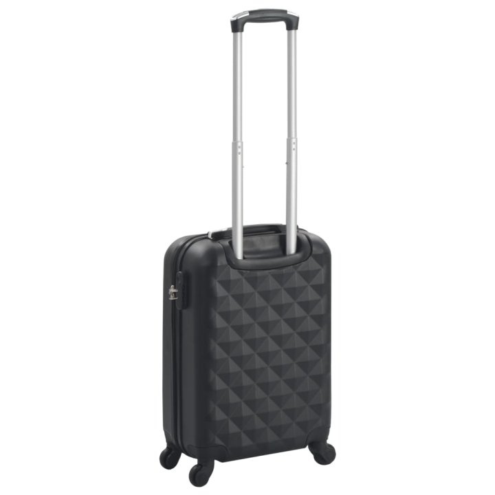 Maleta con ruedas trolley rígida negra ABS | Briva Home