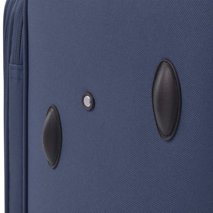 Juego de 3 maletas blandas azul marino | Briva Home