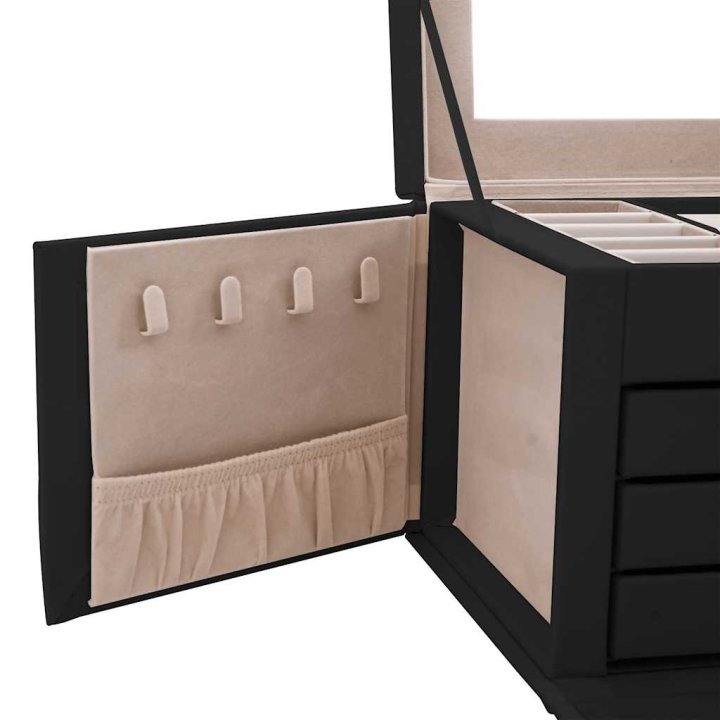 Joyero de 4 niveles con espejo y cerradura | Briva Home