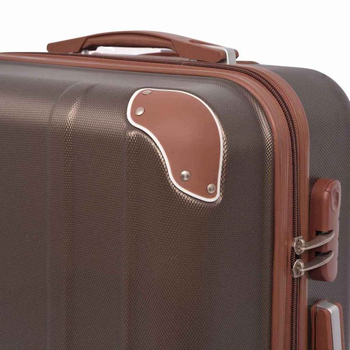 Juego de maletas rígidas 4 unidades café | Briva Home