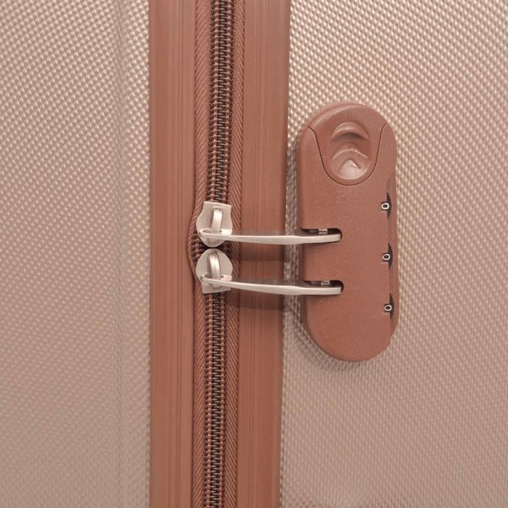 Juego de maletas rígidas 4 unidades champán | Briva Home